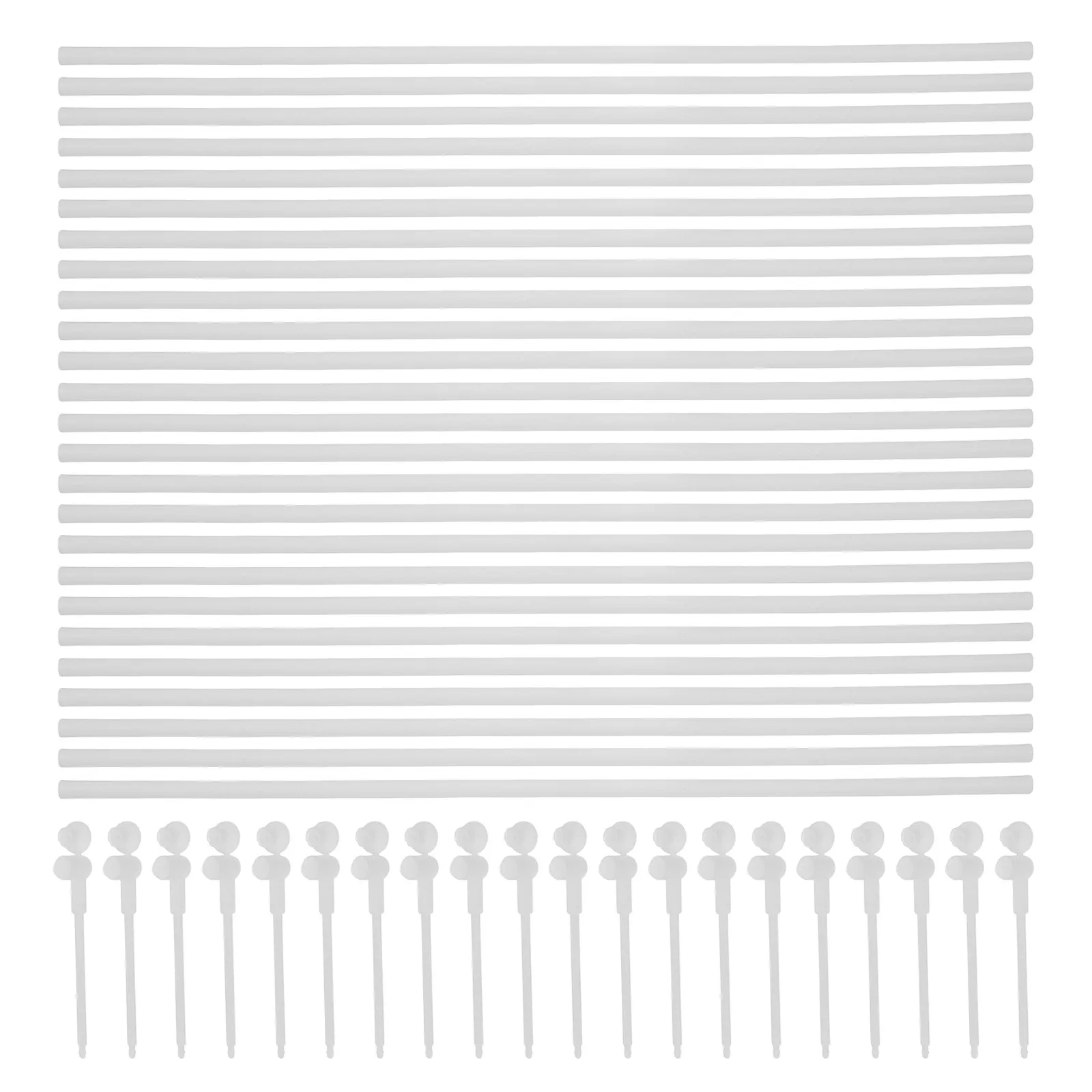 

20Set Windmill Building Kit Pinwheel Parts Plastic Rods Heads Sticks for DIY Garden Decoration Easy Disassembly Creative