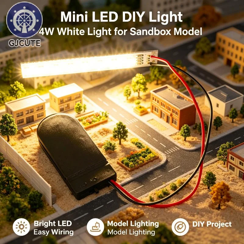 1Pcs Small Light Bulb/Battery Box Lamp Bead Luminous Material Accessory For DIY Model Making Scenery No Battery