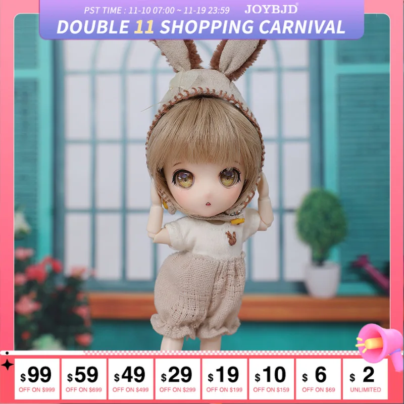 

ob11 Suitsu BJD Doll 1/11 Tiny Hand Dolls Ball Jointed Doll Gifts for Kids Toys for Girls and Boys Cute baby doll
