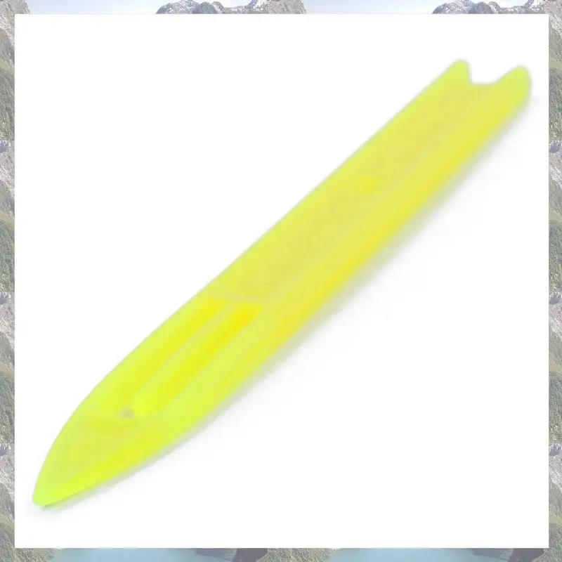2025 Trend 30 Pcs Yellow Plastic Fishing Net Repair Needle Shuttles Bobbin 2