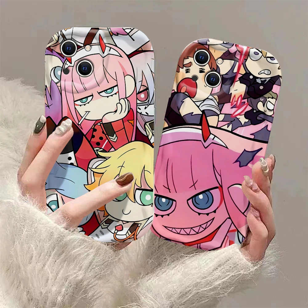 Darling in the Franxx 3D Wave Phone Case For OPPO Reno 11 F 8 T 7 Z 6 5 4 Pro F23 F11 F9 4G 5G Soft Silicone Back Cover