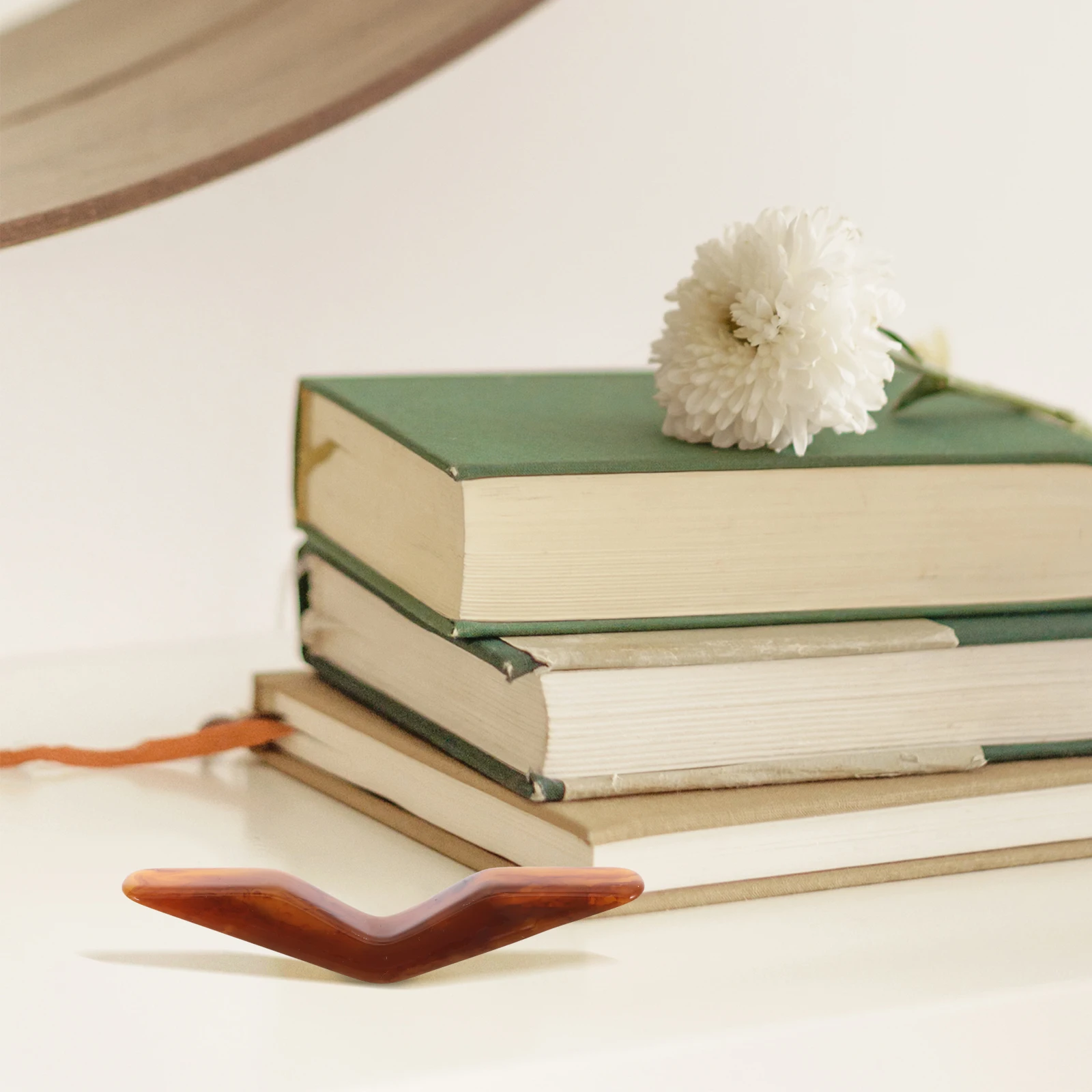 

2pcs Thumb Holder Resin Lightweight Portable Page Spreader For Reading Travel Camping Book Lover Teacher Gift Book Page Holder