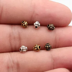 WYSIWYG 100pcs 4.5x4.5x4.3mm 3 Colors Small Hole Beads Spacer Beads For DIY Jewelry Making Jewelry Findings