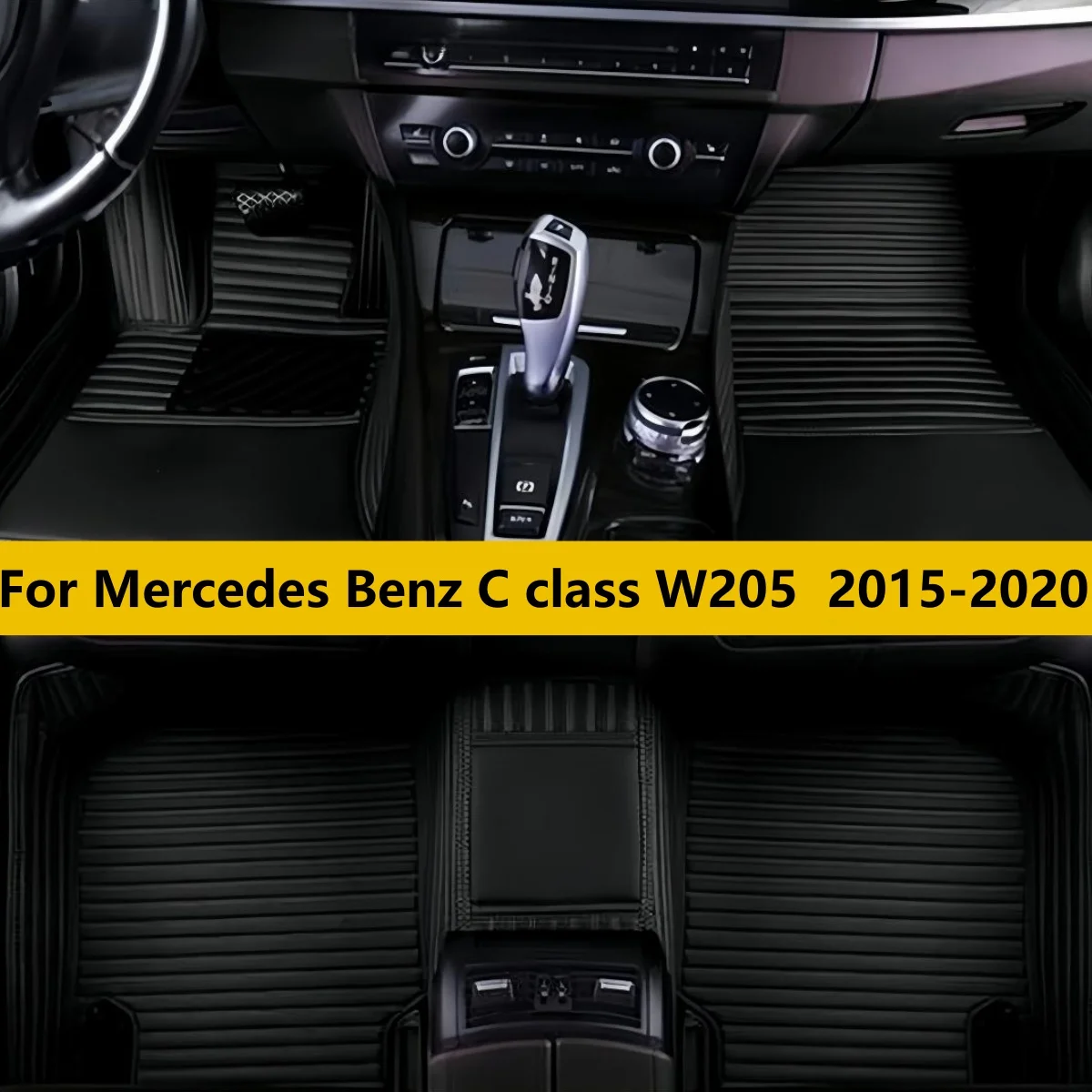 

Автомобильные коврики для Mercedes Benz C-класса W205 2015-2020 годов, коврики для мужчин и женщин, автомобильные аксессуары