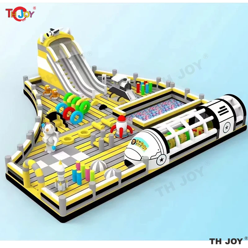 Freies Schiff zum Hafen, 20x12m Space shuttle Thema große aufblasbare Funcity Spielplatz Riesen aufblasbare Burg Bounce House Slide Combos