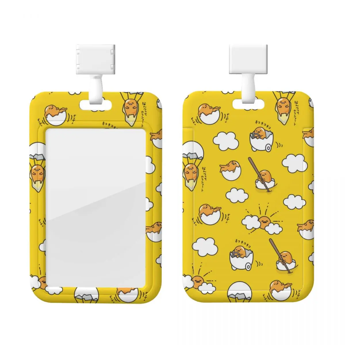 

Custom Anime Gudetama Cartoon Lanyard ID Protector Badge Card Unisex Student Campus Lanyard Cards Holder Credentials Accessories