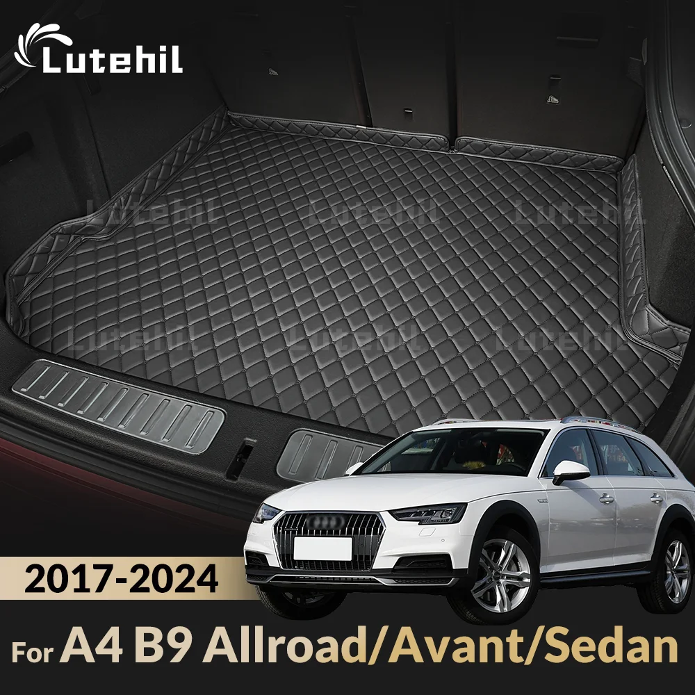 

Для A4 B9 Allroad/Avant/Sedan 2017-2024 23 22 21 20 19 18 MK5 Lutehil 3D коврик в багажник автомобиля, коврик для багажника, аксессуары для интерьера