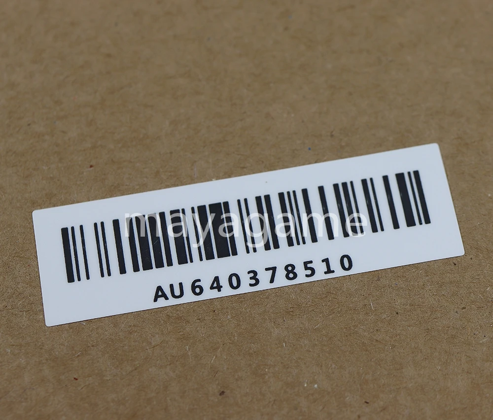 10 peças para game boy advance gba substituição número de série etiqueta traseira adesivo