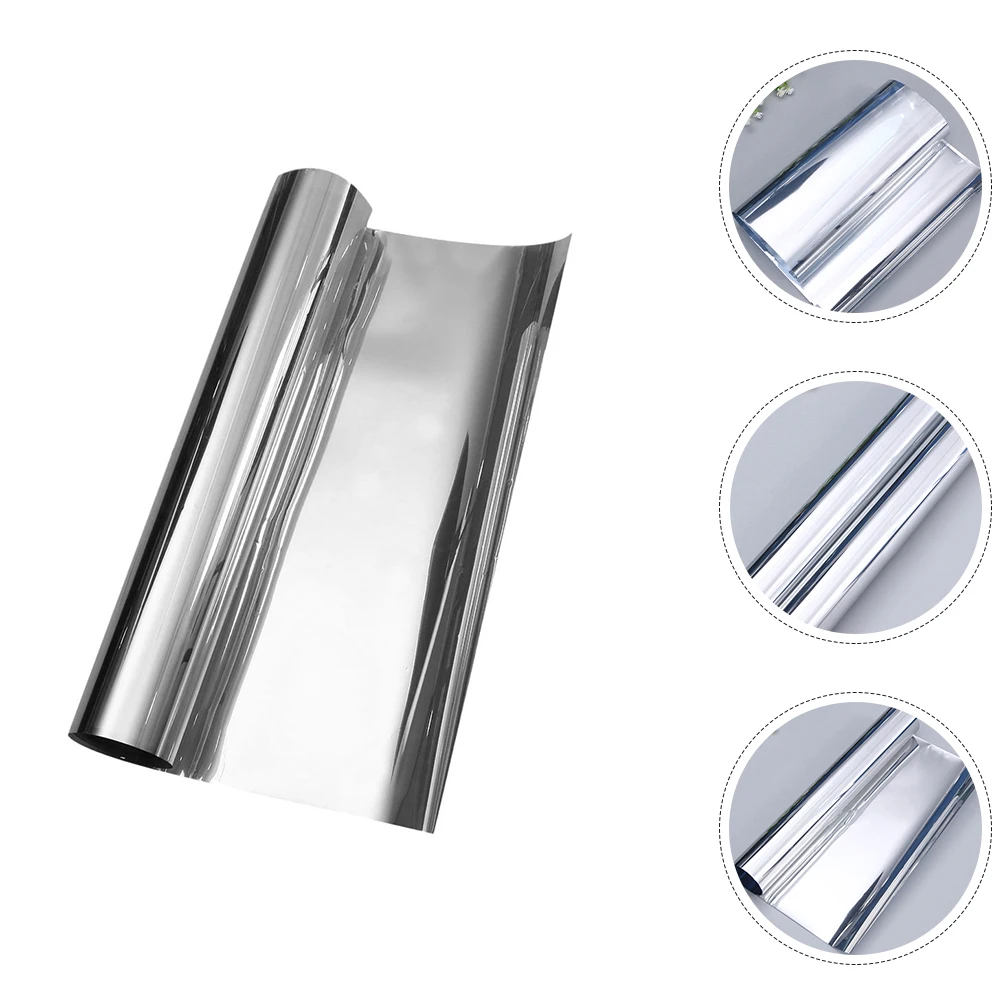 

1pcs Reflective For Home Glass Covering Heat Uv Blocking One Way Mirror Adhesive Privacy Window Tint Film Decorative