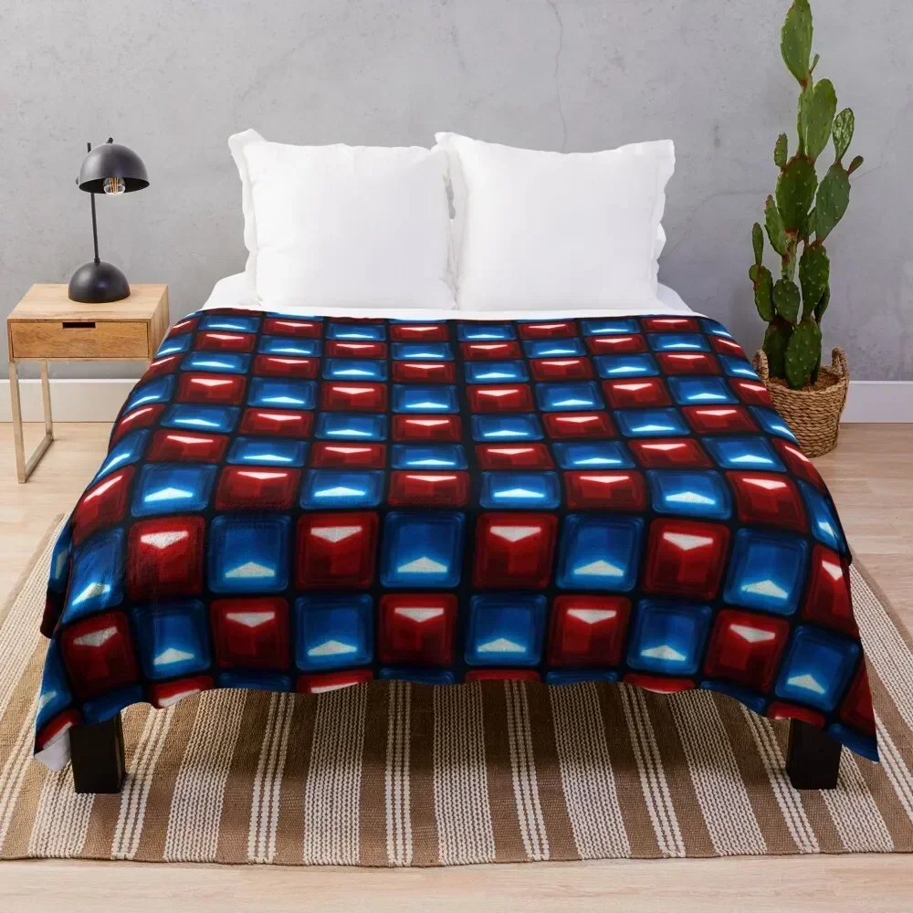 

Beat Saber - V2 Block Pattern Throw Blanket manga Decorative Sofa Bed Blankets