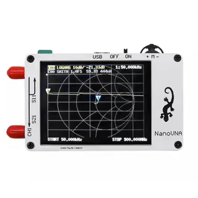 

Nanovna Vector Network Analyzer 2.8-Inch Vector Network Analyzer VSWR 50Khz-900Mhzhf Short Board Analyzer