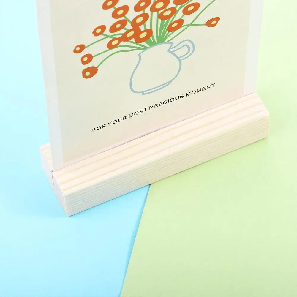 Держатель для заметок Держатель для карт Поделки для сообщений Подставка для фотографий Настольная подставка Натуральное дерево Зажимы для заметок Зажимы Подставка Держатель для фотографий