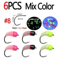 6pcs Mix Col Size 8