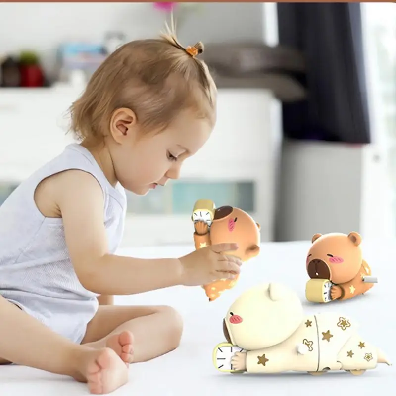 Bebê rastejando brinquedo bebês relógio brinquedo dos desenhos animados bebês rastejando primavera brinquedo versátil crianças brinquedos educativos relógio animal