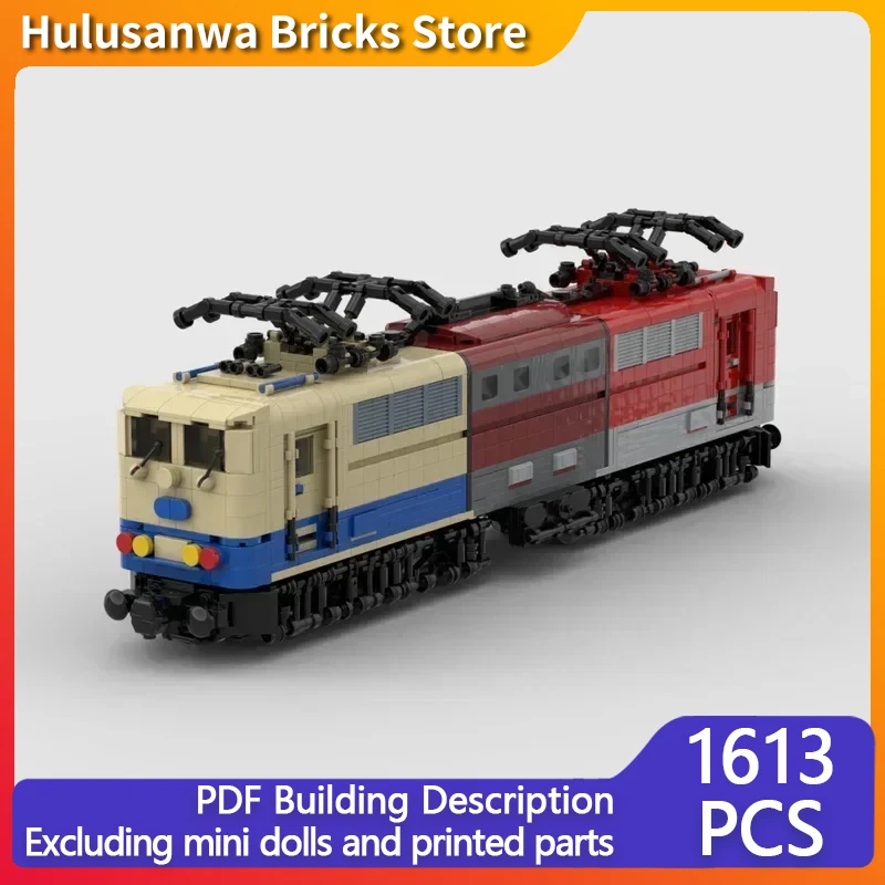 City Car Model MOC Building Bricks 151 Two Tone Railway Train Modular Technology Gifts Holiday Assemble Children Toys Suit