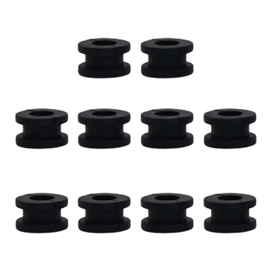 10 Pcs Motorcycle Grommets Bolt Rubber Kit for Kawasaki ZX-6R