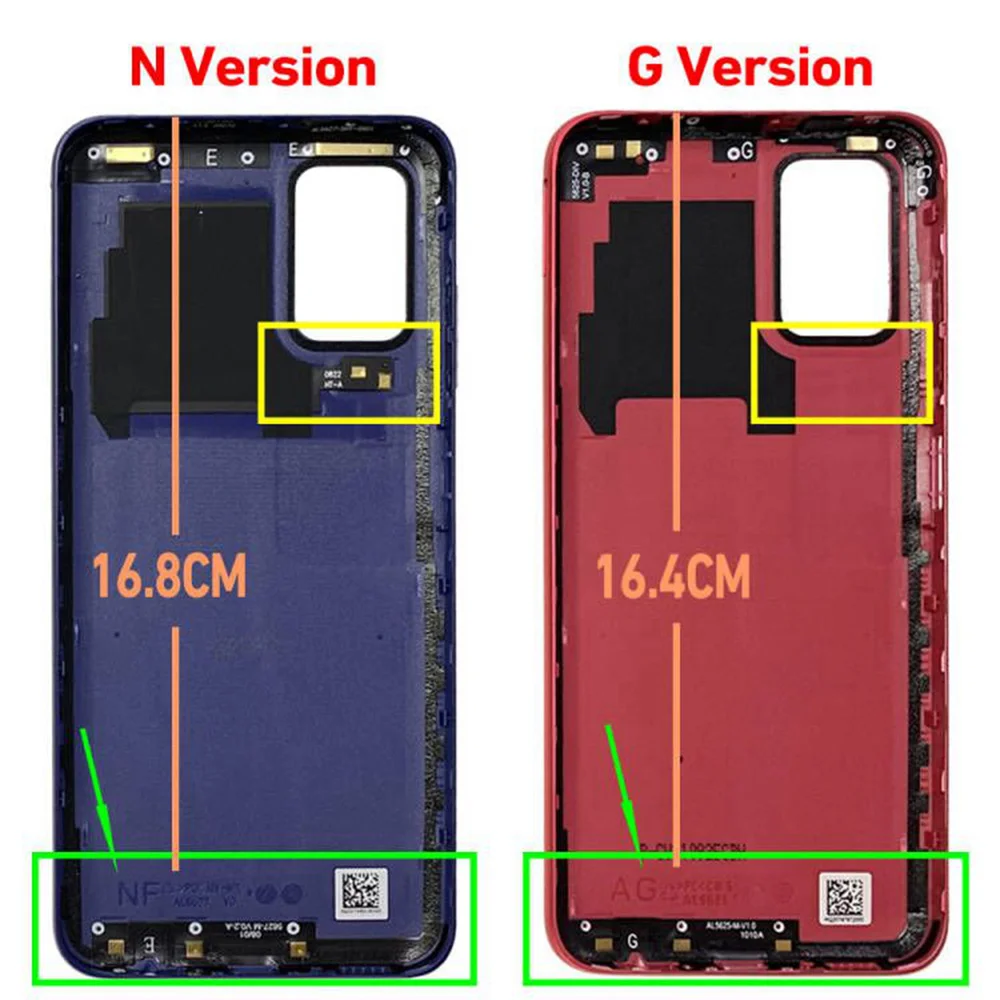 New For Samsung Galaxy A03s Battery Cover Back Panel Rear Door Housing Case Replace For Samsung A03s A037F A037M Battery Cover