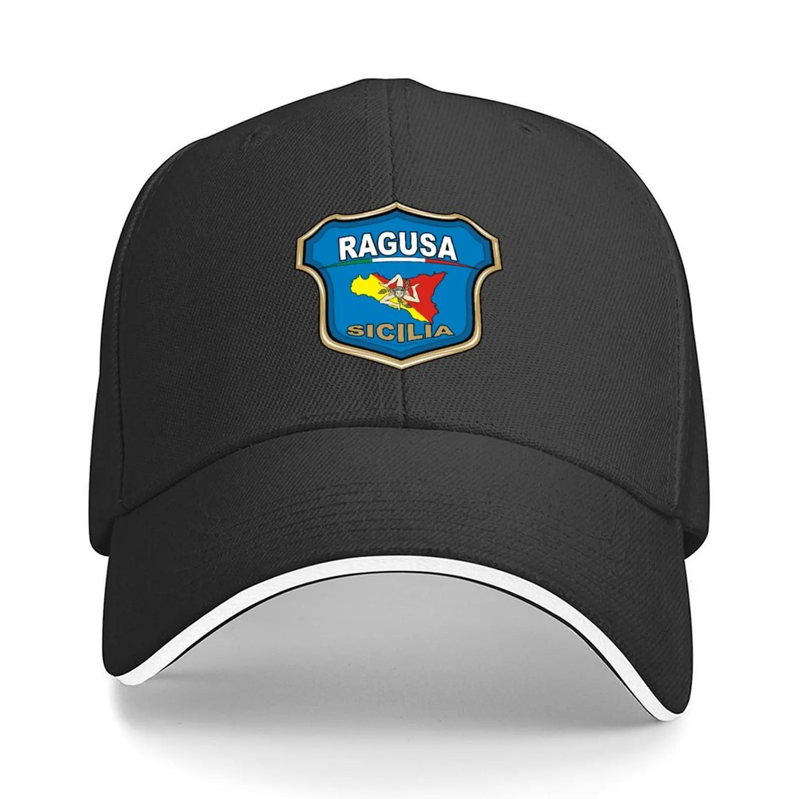 

Ragusa Sicilia coat of arms Baseball Cap Ball Cap men's big size hat Vintage Sunhat Men's Luxury Women's