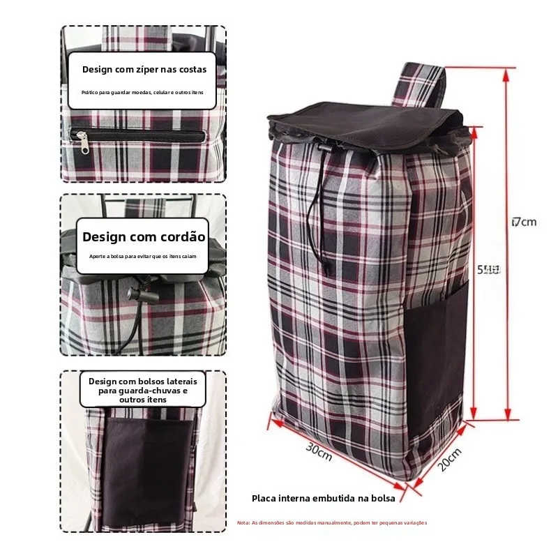 large-waterproof-oxford-shopping-cart-bag-home-use-vegetable-buying-small-trolley-replacement-cloth-hand-pulled-car-bag