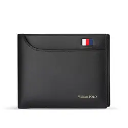 Soft Men Wallet Ultra Slim Credit Card Holder Genuine Leather Multi Card Case Purse Business Portable Fashion Wallet WILLIAMPOLO