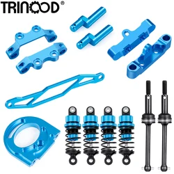 TRINOOD Metal Shock Absorber CVD Drive Shaft Battery Mounting Plate Suspension Arm for 1/10 Tamiya TT02 Full Set Upgrade Parts