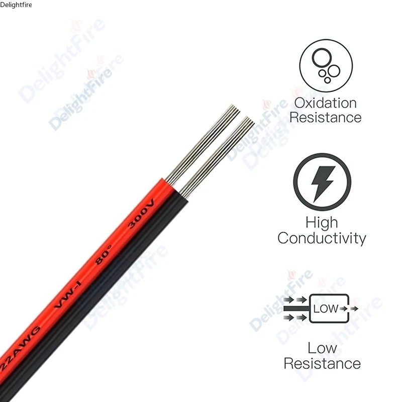 2 4 دبوس LED سلك 3 5 6 الأساسية 18 20 22 AWG موصل من نوع جيه إس تي تمديد 12 فولت كابل كهربائي ل WS2812 WS2811 RGB LED قطاع السيارات الصوت #3