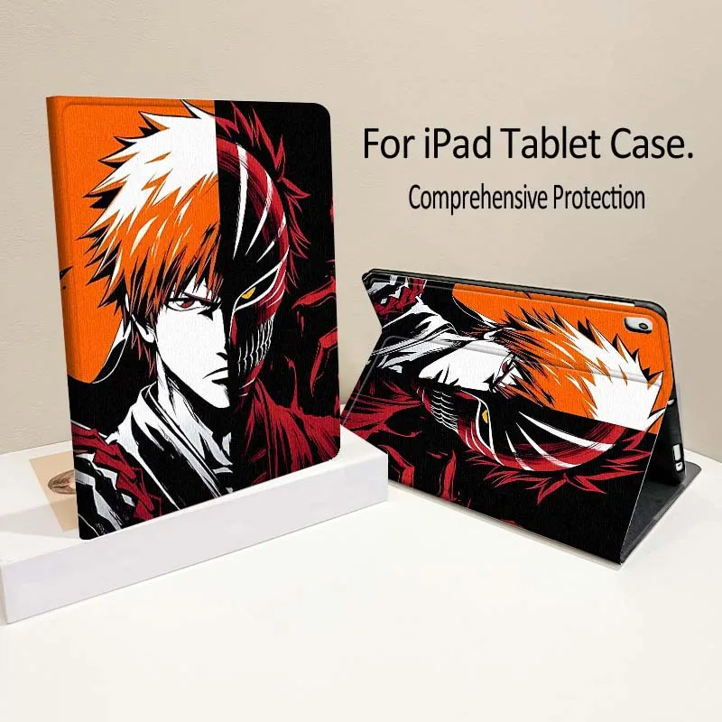 

Anime B-Bleach Cool Soft For iPad Pro Air mini 7 6 5 4 11th 10th 7th 6th 5th Inch Tablet Case
