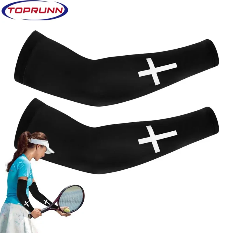 1 Paar Armstulpen, kühlende UV-Sonnenschutz-Sportkompressionsstulpen für Männer und Frauen, Golf Basketball Christian Armstulpen
