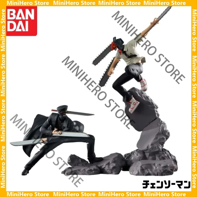 

In Stock Original Bandai Banpresto Chainsaw Man Denji Action Figure 1/8 PVC Battle Scene