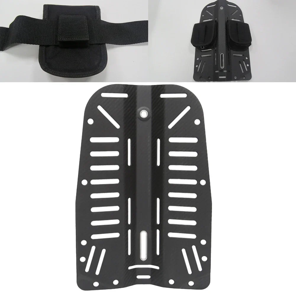 Ultralight Carbon Fiber Diving Back Plate Technical Scuba Gear With Side Mounting 1