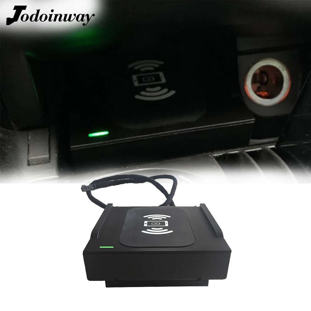 Car wireless charger for Mercedes Benz W205 GLC C Class C180 C200 phone holder charging pad fast charge center console interior