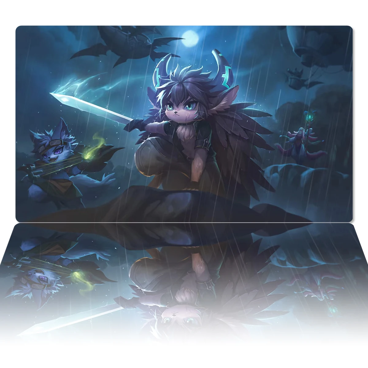 YuGiOh 비트 블레이드 맨 퍼 하이어 매트 TCG CCG 보드 게임 트레이딩 카드 게임 매트, 애니메이션 마우스 패드 고무 데스크 패드, 존 무료 가방