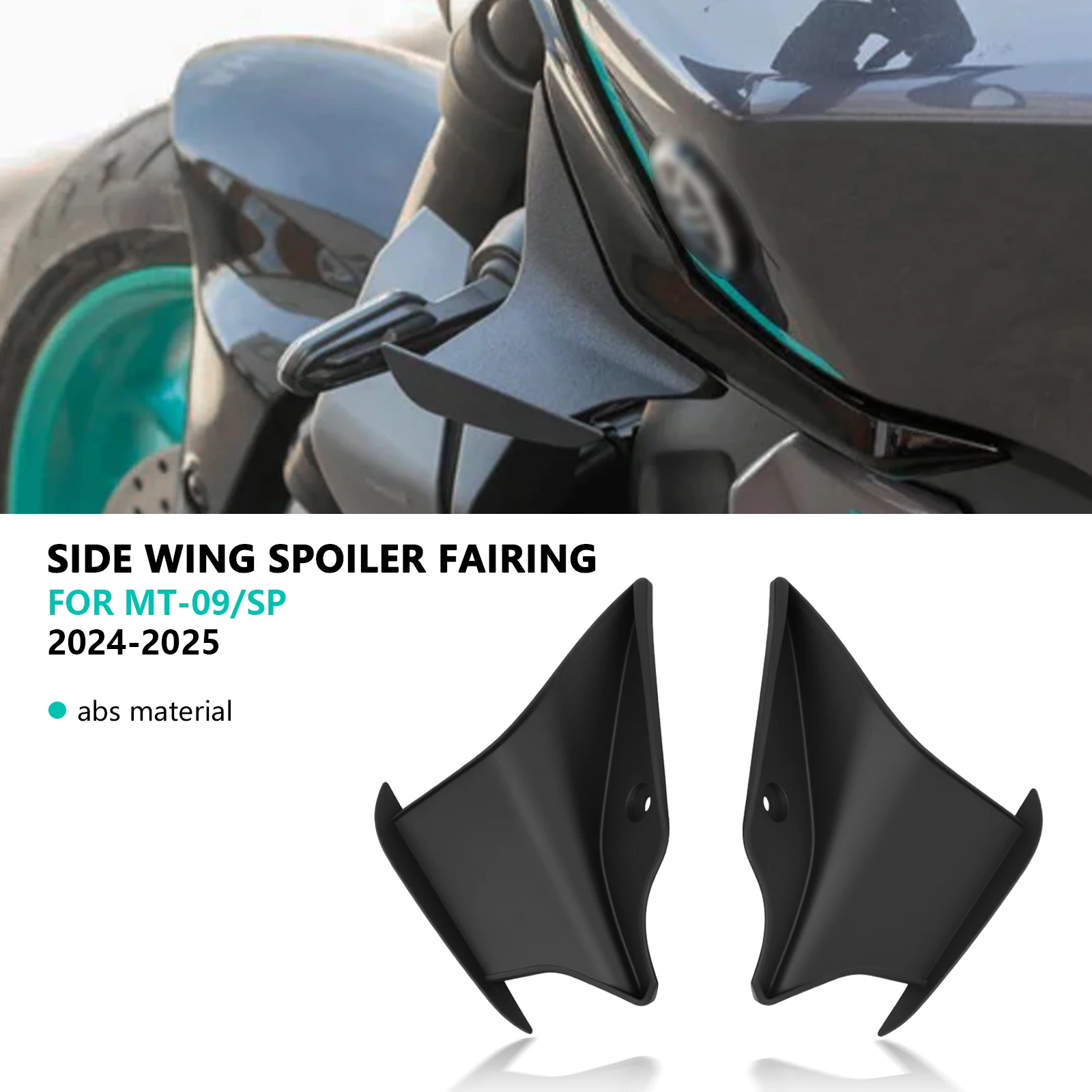 لياماها MT-09 MT09 SP 2024-2025 خزان الحرس الجانب أجنحة تحطم حامي عدة دراجة نارية غطاء خزان الوقود الملحقات #1