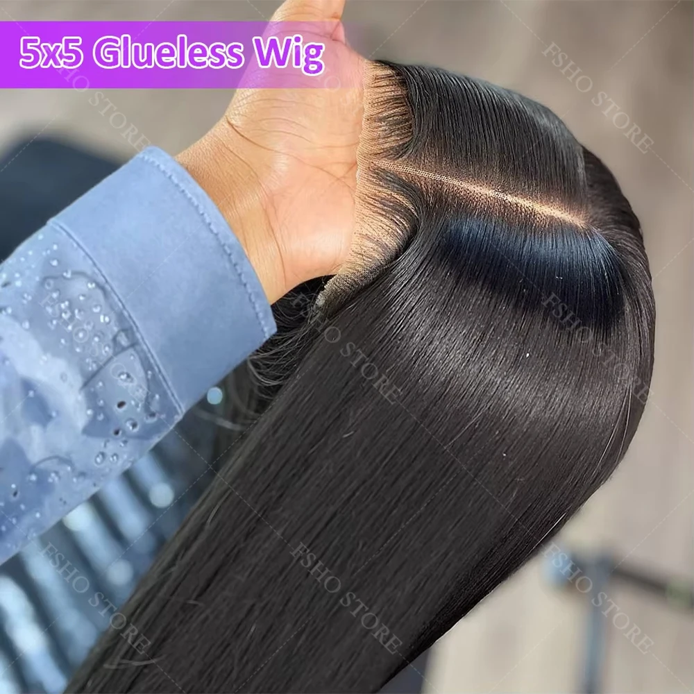 装着してすぐ使える5x5ストレートグルーレスウィッグ人毛ブラジル産13x4レースフロントクロージャーウィッグ360レースフロントウィッグ人毛ドローアップ付き