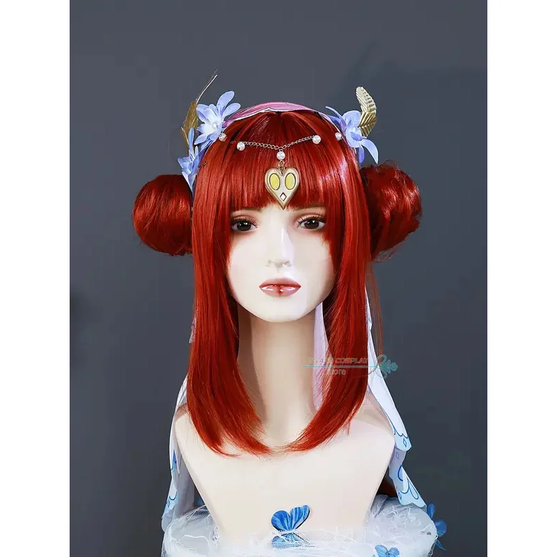 Nilou تأثيري لعبة Genshinimpact نيلو نسيم Sabaa تأثيري فستان مُصمم حسب الطلب شعر مستعار أنيمي دور اللعب كرنفال الدعاوى الحفلات