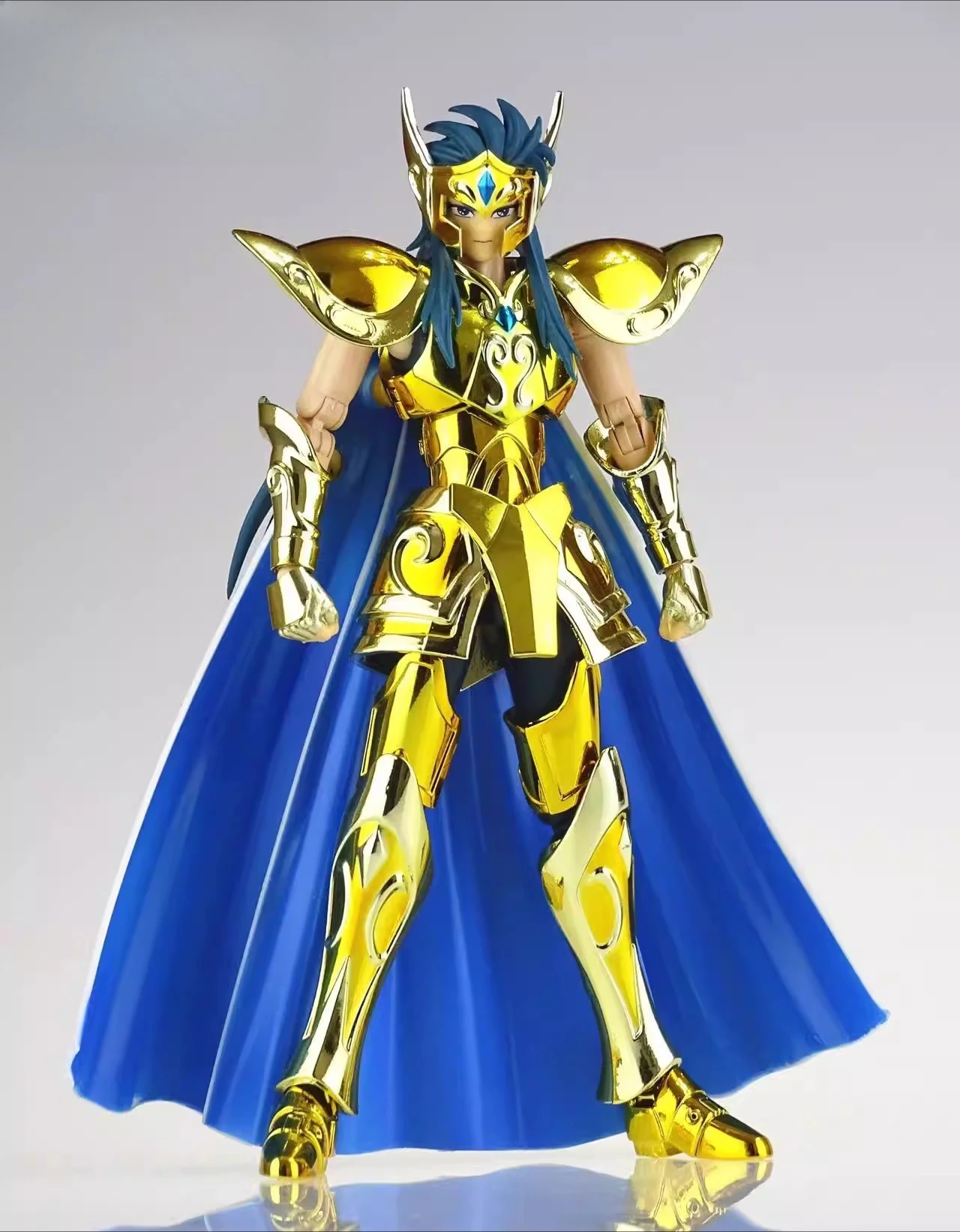 

In Stock CS Aquarius/Saint Clothes Hanger/Camoo+White Bird Glacier Head Sculpture EX Saint Seiya Myth Model Action Figure Gifts