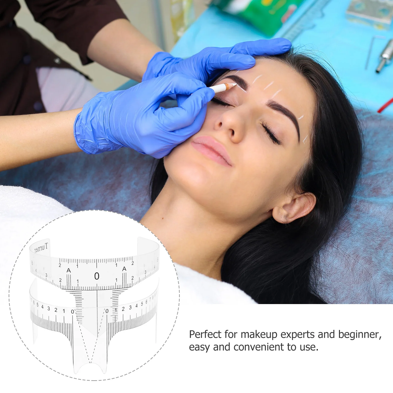 

10pcs Eyebrow Shape Ruler Flexible Measuring Tool For Symmetrical Brows Nose Bridge Positioning Assistant Tattoo Body Art