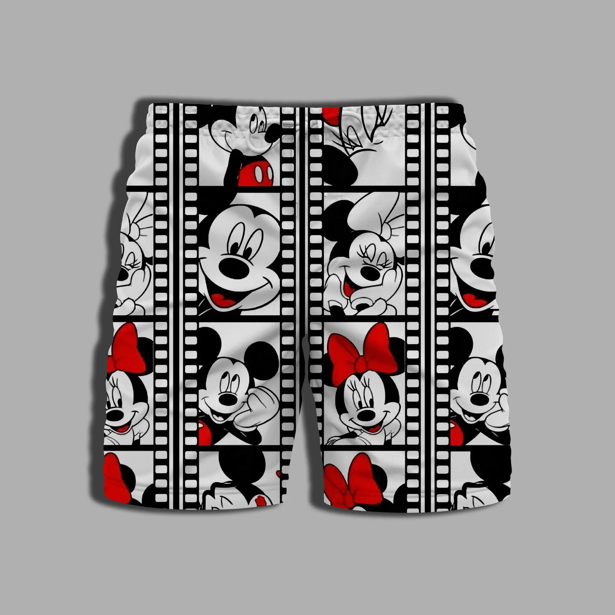 

Disney Minnie Mouse Swim Shorts Men Pants Men's Clothing Gym Swimsuit Beach Summer Mickey Printing Bathing Suit Man Male Whole