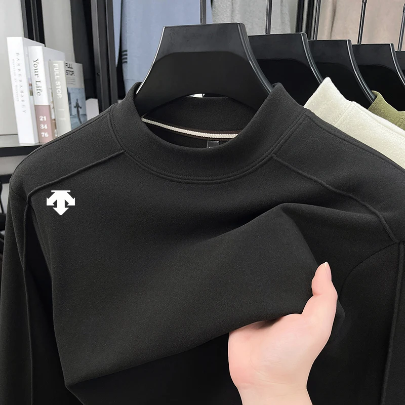 Stussy Mock Zip Sweater Half Zip Mock Neck Sweater In Black