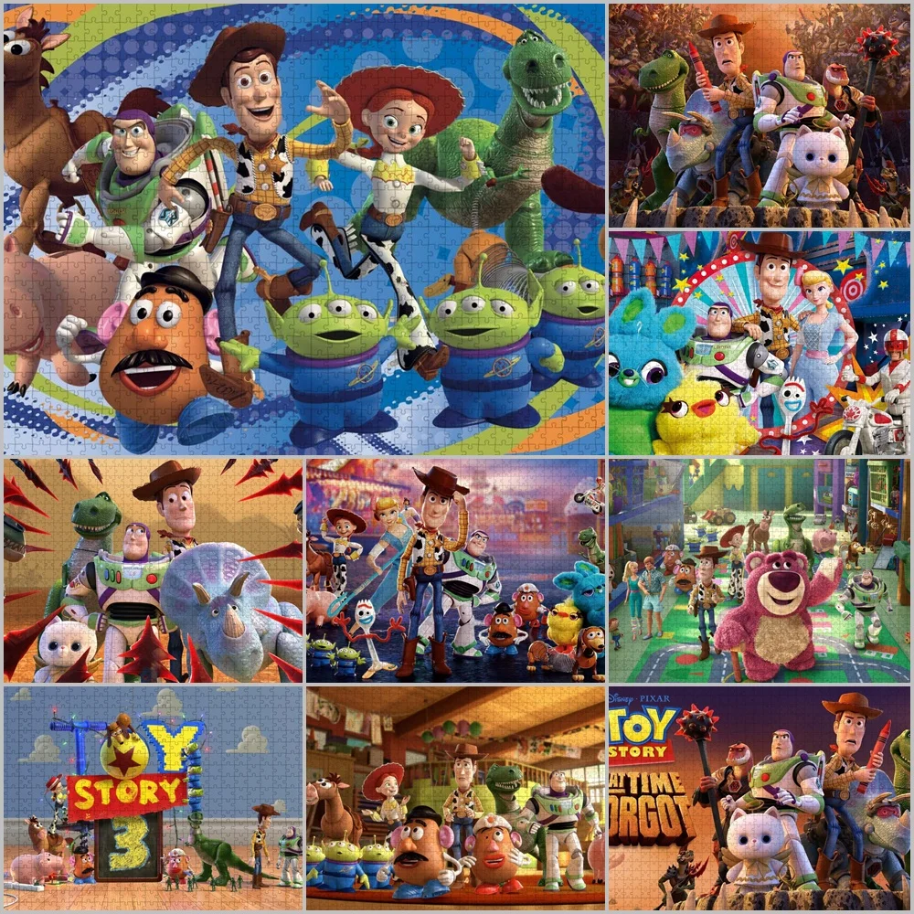 

Cartoon Character Jigsaw Puzzle 1000 Pcs for Adult Disney Toy Story Woody Buzz Lightyear Wooden Puzzle Toys for Children Gifts