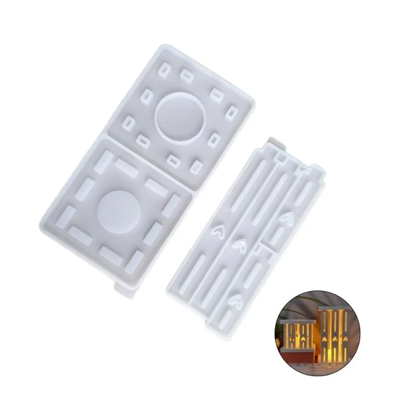 Silicone Candlestick Mold Hollow Heart Holder Mold Decorative Home Ornament Mould Practical Jewelry Making Tool