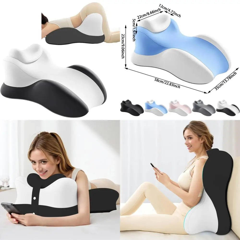 

Memory Foam Ergonomic Pillow for Couples: Low-Profile Support Cushion for Intimacy and Comfort