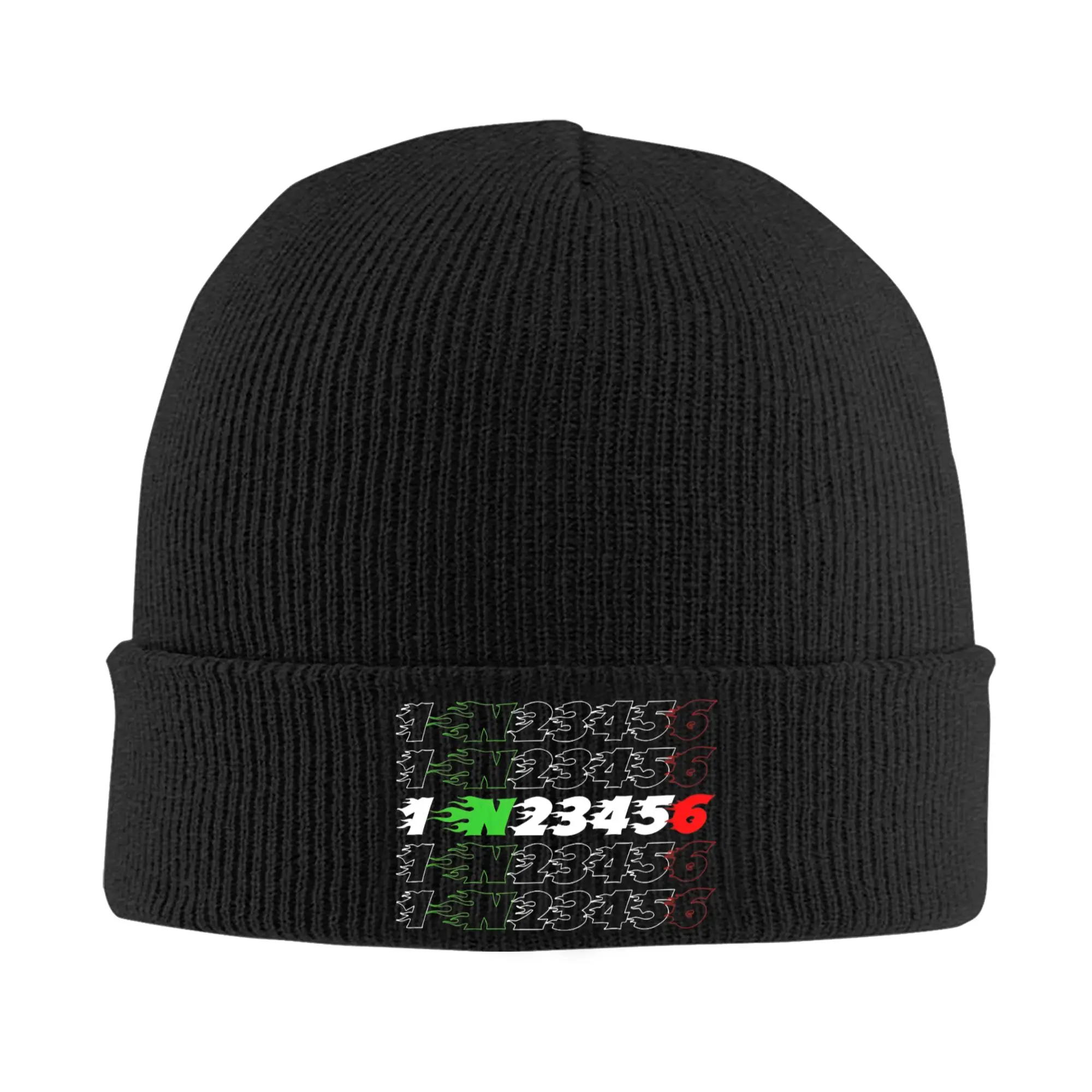 Motorcycle Gear Shift Knitted Hat for Women Men Beanies Winter Hats Acrylic 1N23456 Crochet Caps ,