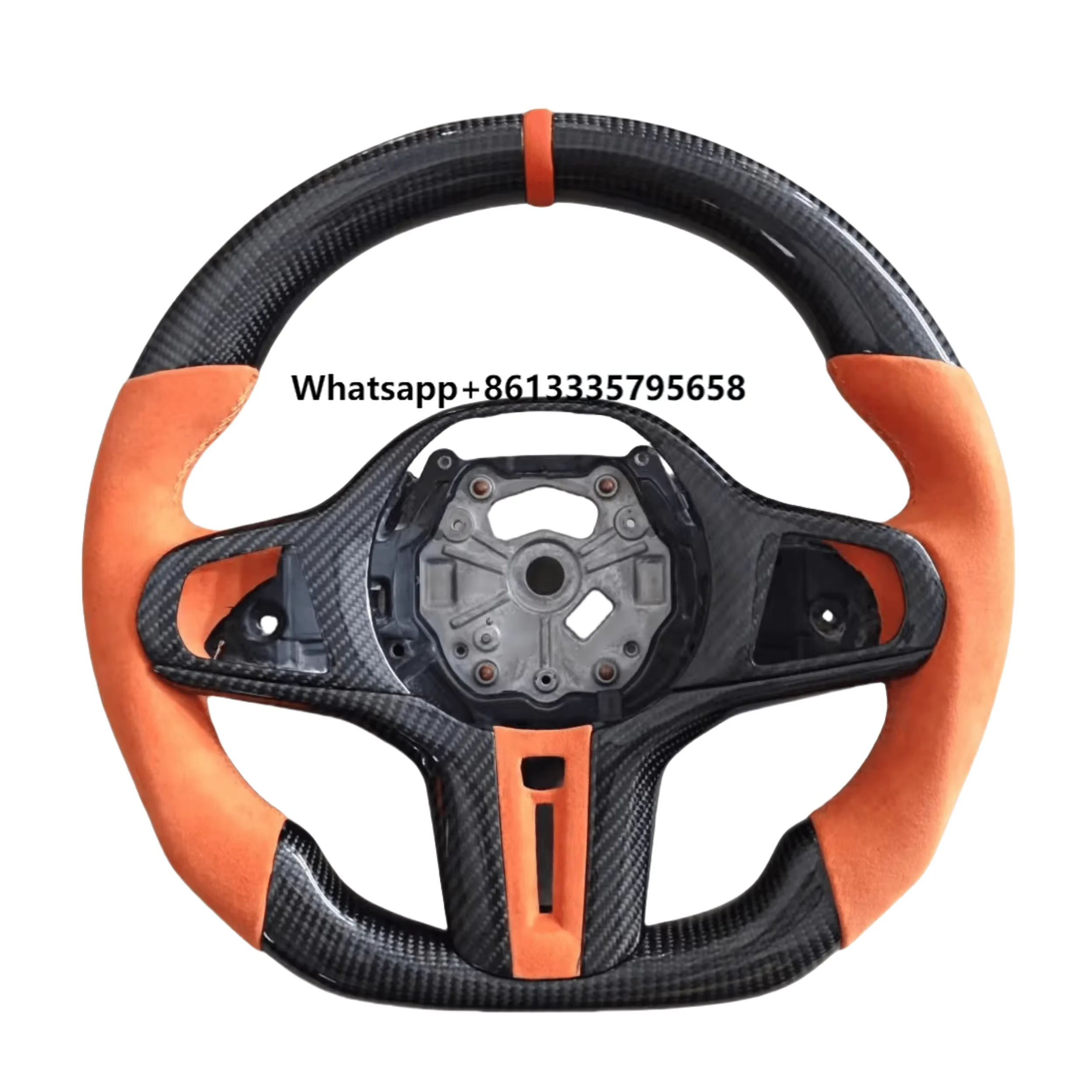 

2024 New Leather Steering Wheel for G20 G28 G30 G38 G80 M3 M4 M5 Modified Button LED Racing Carbon Fiber Steering Wheel