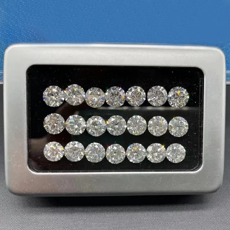 HPHT Diamant 0,1ct~2ct Runder Schliff Loser Laborgezüchteter Diamant DEF Farbe – Detail 2
