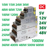 Switching Power Supply DC 5V 12V 24V 36V 48V 60W 360W 600W 800W 1000W Transformer AC 110 220V Adapter SMPS For LED Strips CCTV