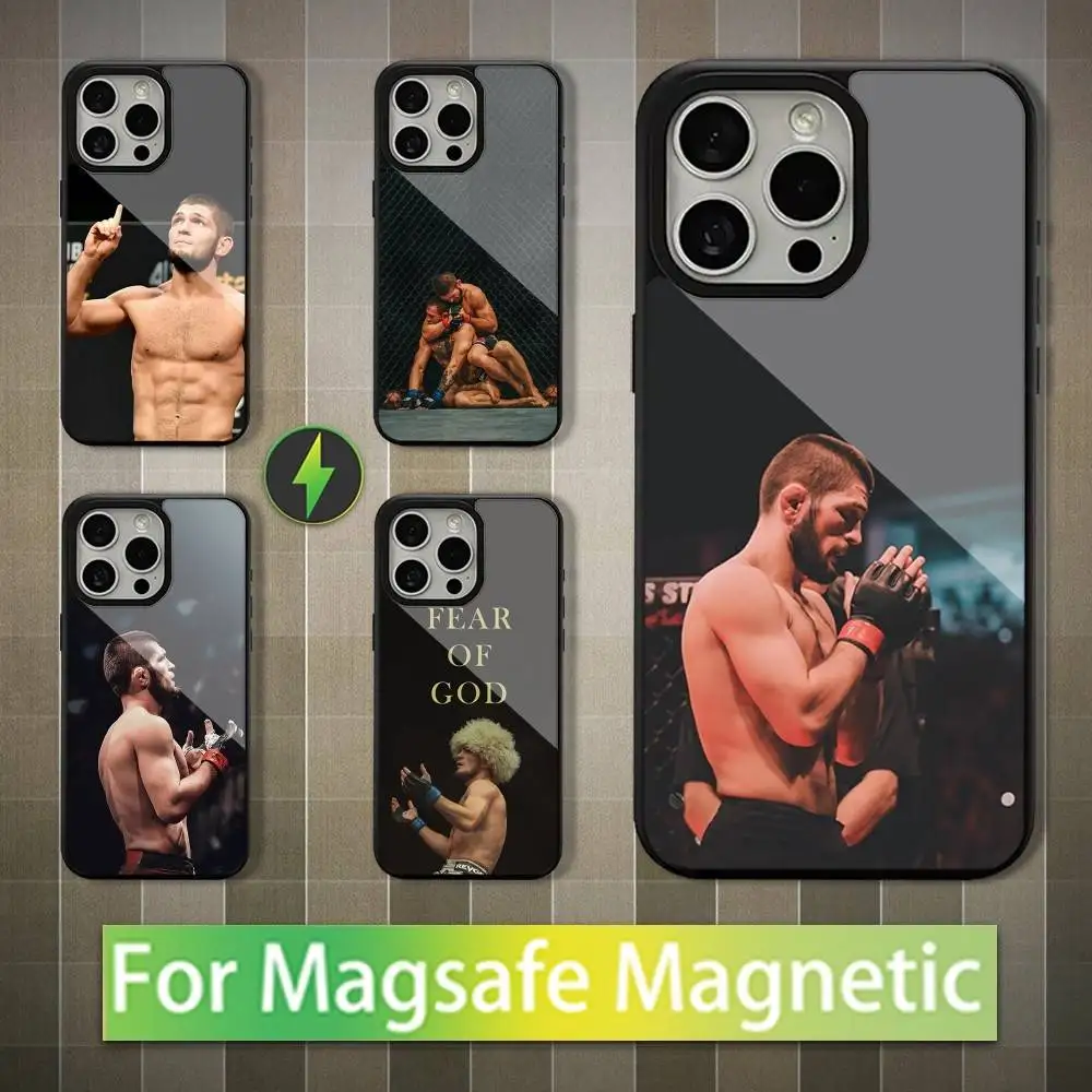 

Boxing K-Khabib Champion Phone Case For iPhone 16,15,14,13,12,11,Pro,Max,Plus,Mini,Magsafe,Magnetic Wireless Charging Case