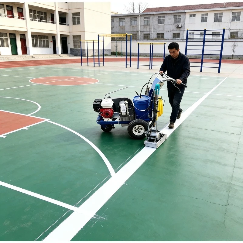 Easy Operate Road Line Marking Equipment High Efficiency Wear Resistant Bright Color Long Service Life