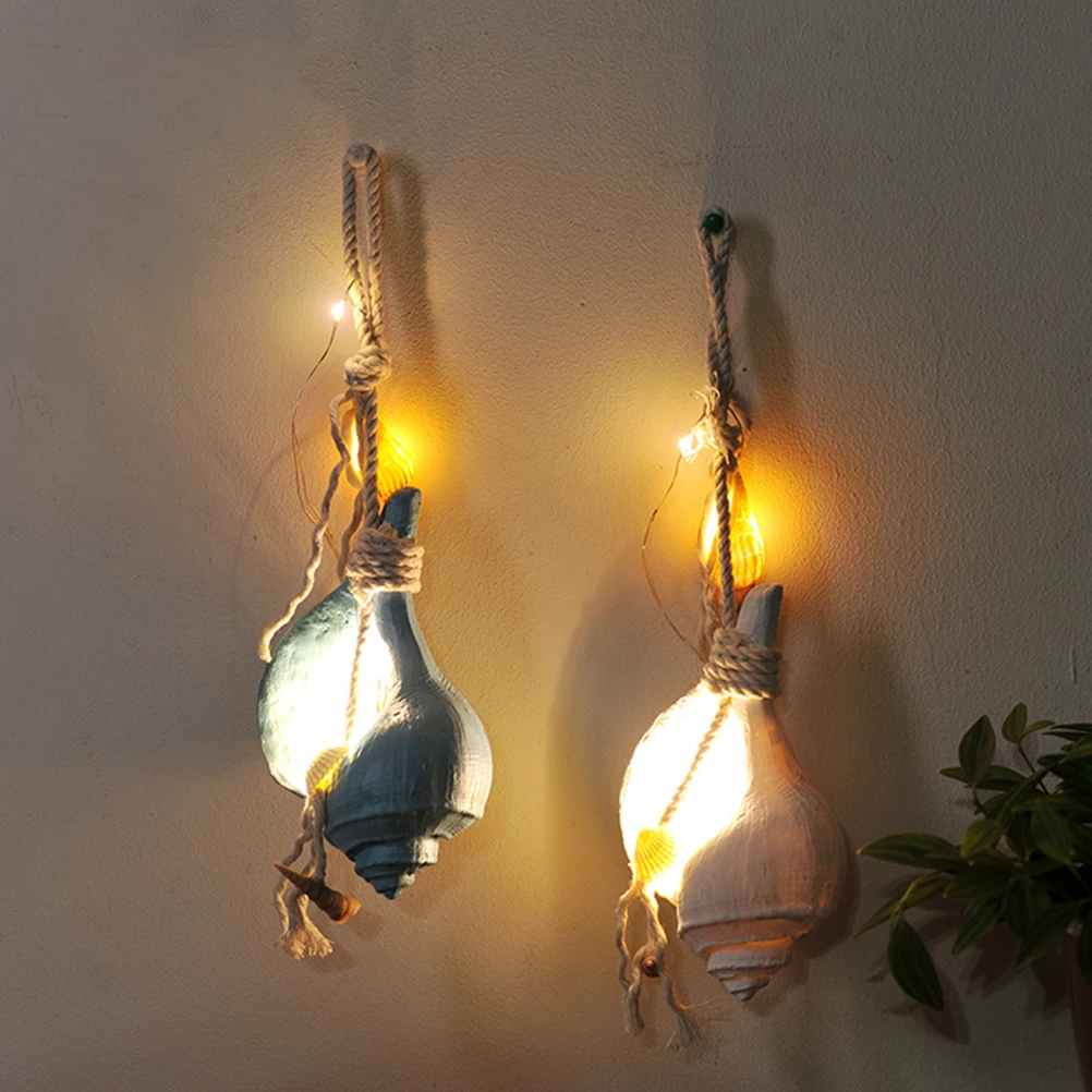 

Resin Simulation Conch Pendant Hanging Ornament Coastal Beach Wall Art Decor Mediterranean Style Home Bar Coffee House