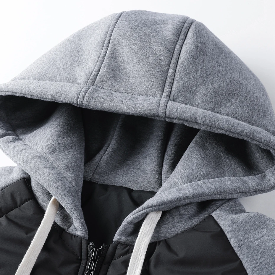 Autumn Winter Thick Jacket Men Patchwork Jacket Coat Fashion Casual Embroidery Jackets Coats Male